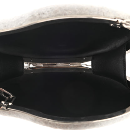 Bottega Veneta Pebble Rock Mini Chain Clutch Grey 7 of 11
