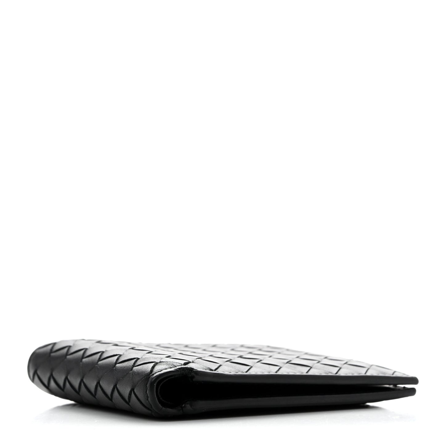 Nappa Intrecciato Bi-Fold Wallet Black