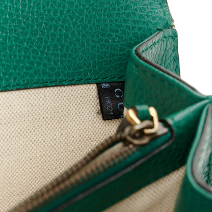 Gucci Pebbled Calfskin Small Dionysus Shoulder Bag Emerald 7 of 11