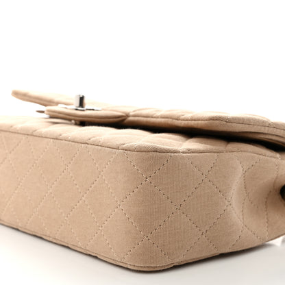 Chanel Jersey Quilted Small Double Flap Beige 10 of 11