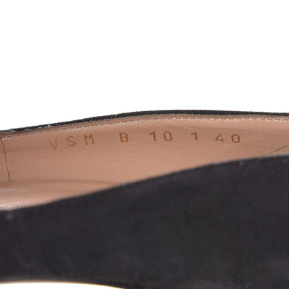 Valentino Garavani Suede Tan-Go Mary Jane 100mm Pumps 40 Black 8 of 9