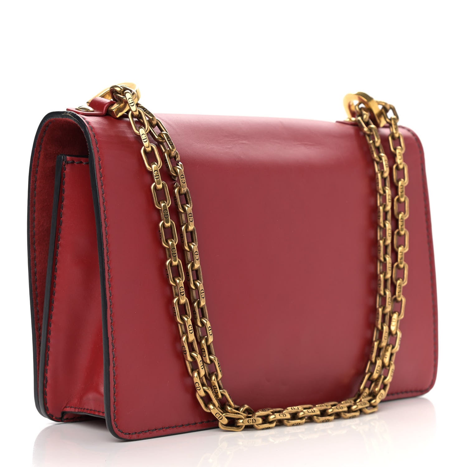 Christian Dior Calfskin J'Adior Chain Flap Bag Red 2 of 13