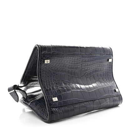 The Row Alligator Margaux 10 Bag Navy 4 of 10