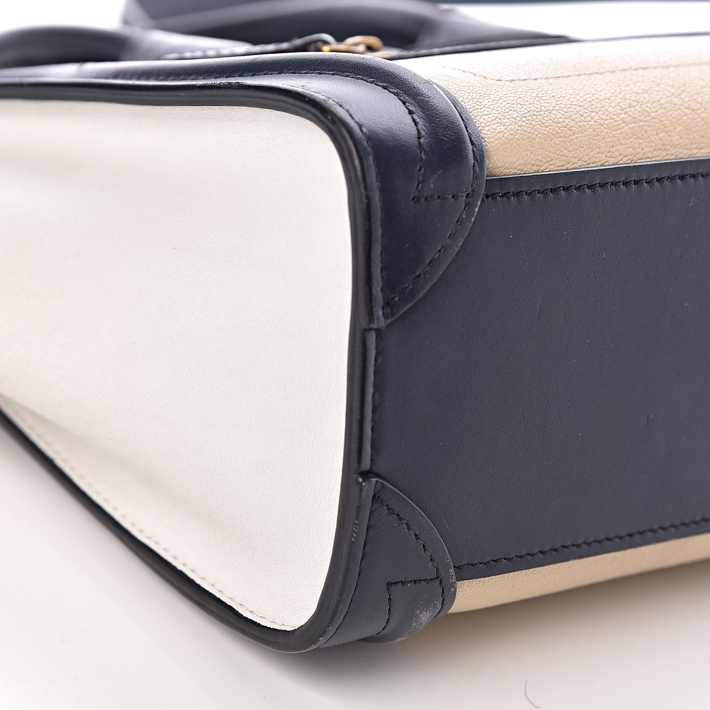 Goatskin Smooth Calfskin Nano Tri-Color Luggage Firefly