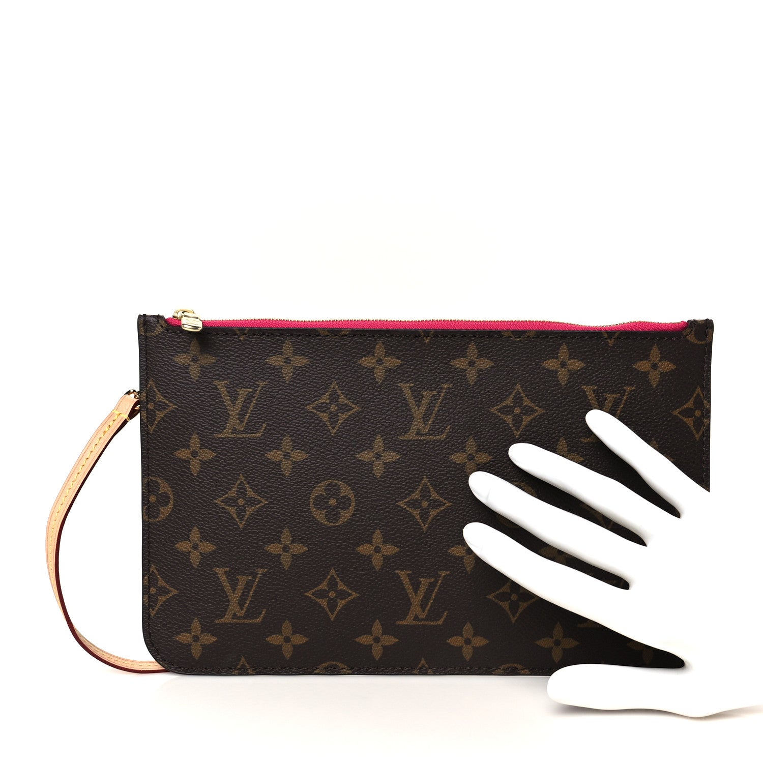 Louis Vuitton Monogram Neverfull MM GM Pochette Pivoine 2 of 8