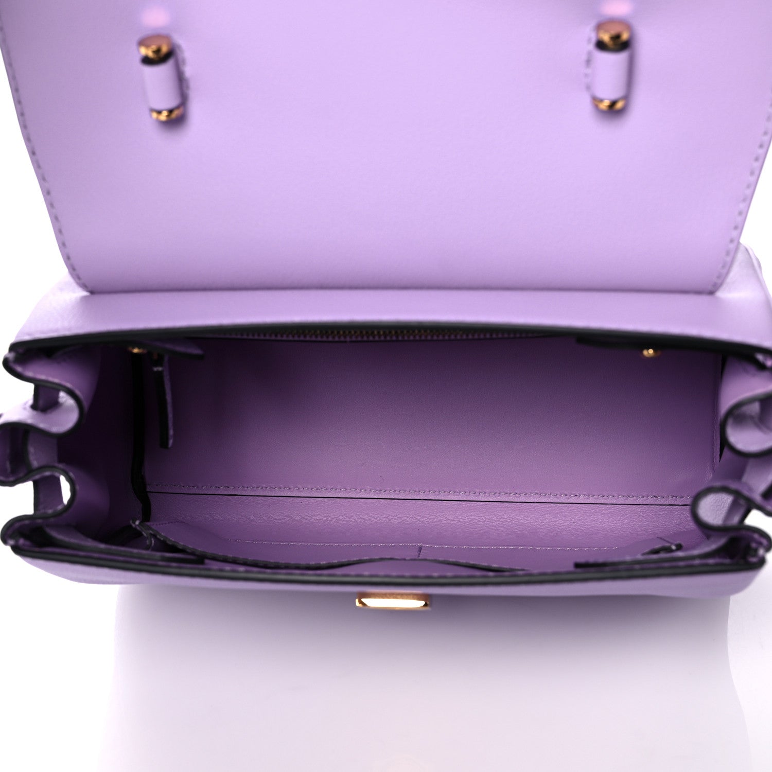 Versace Calfskin Medium La Medusa Top Handle Handbag Lilac 5 of 15