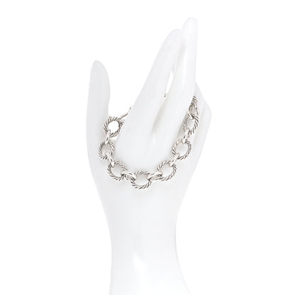 David Yurman Sterling Silver 12mm Large Oval Link Bracelet 2 of 6