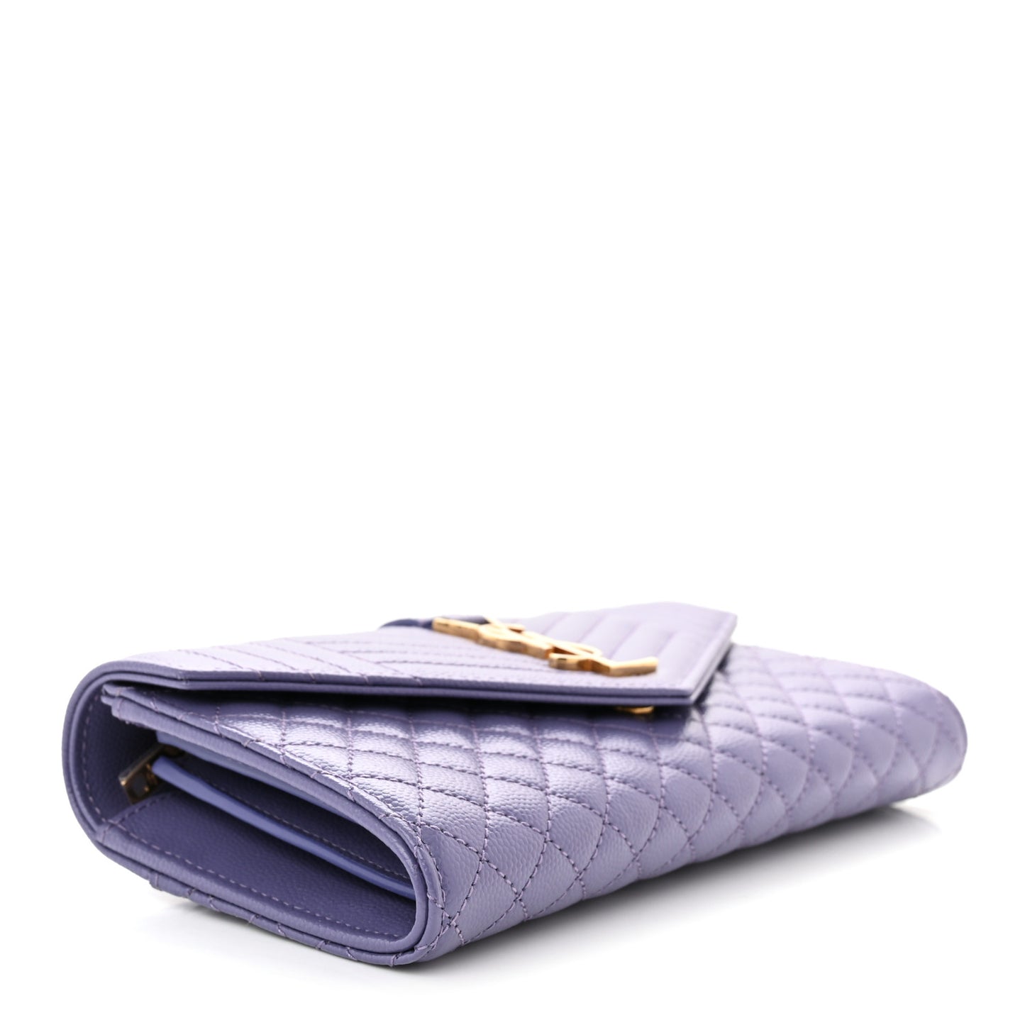 Grain De Poudre Mixed Matelasse Triquilt Large Monogram Wallet Mauve