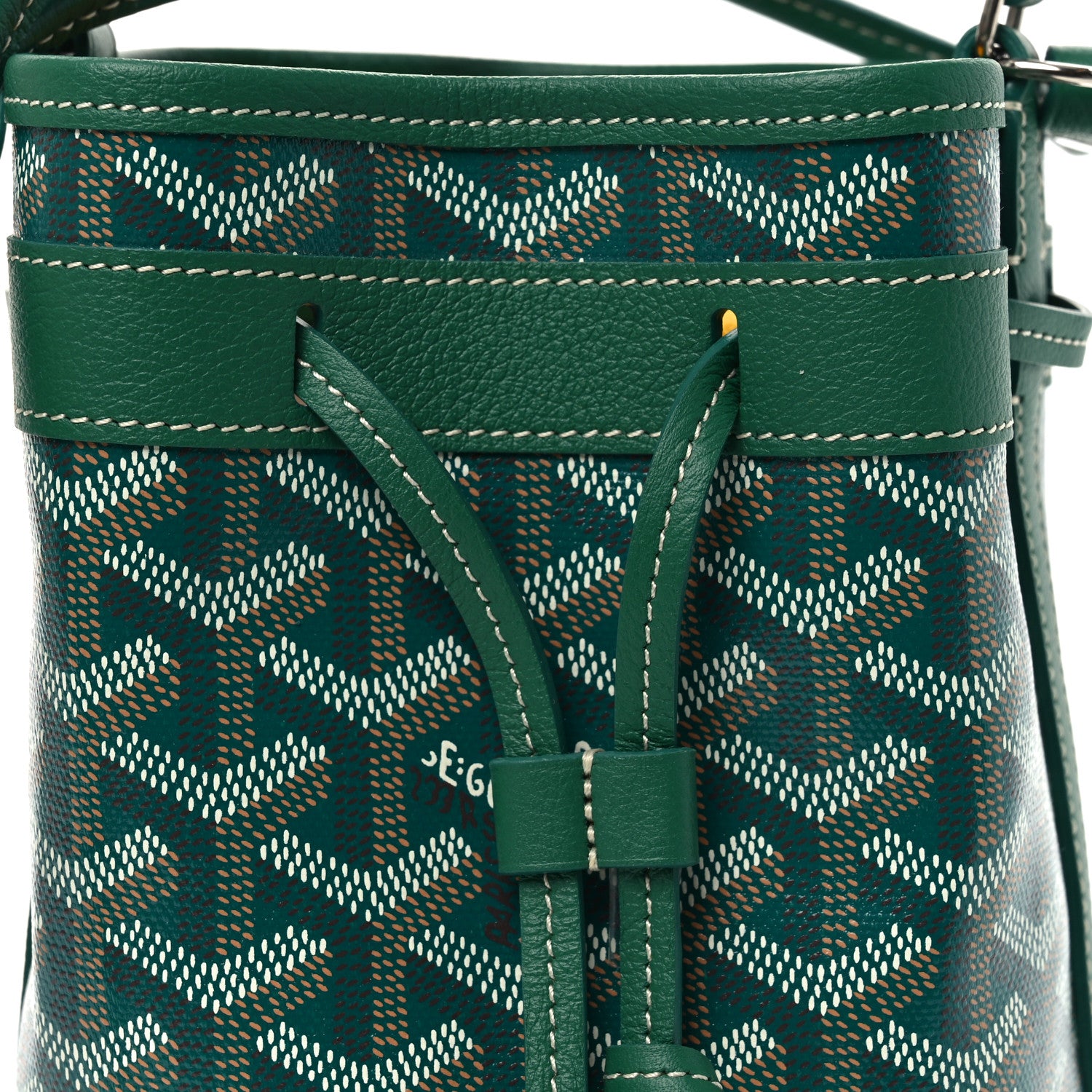 Goyard Goyardine Petit Flot Mini Bucket Bag Green 8 of 10