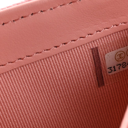 Chanel Caviar Quilted Large Gusset Flap Wallet Light Pink 8 of 9