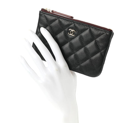 Chanel Caviar Quilted Small Cosmetic Case Black 2 of 8