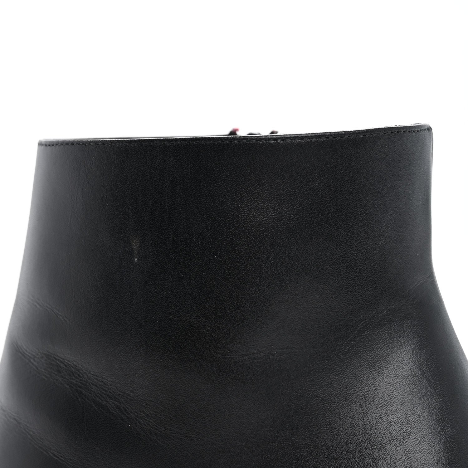 Christian Louboutin Smooth Calfskin Suzi Folk 85 Ankle Boots 37.5 Black 10 of 12