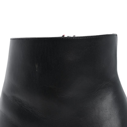 Christian Louboutin Smooth Calfskin Suzi Folk 85 Ankle Boots 37.5 Black 10 of 12
