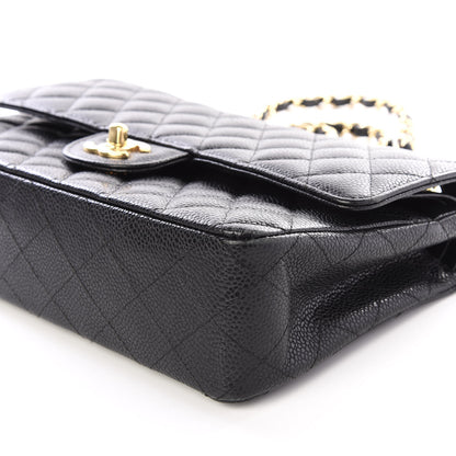 Chanel Caviar Quilted Medium Double Flap Black 6 of 13