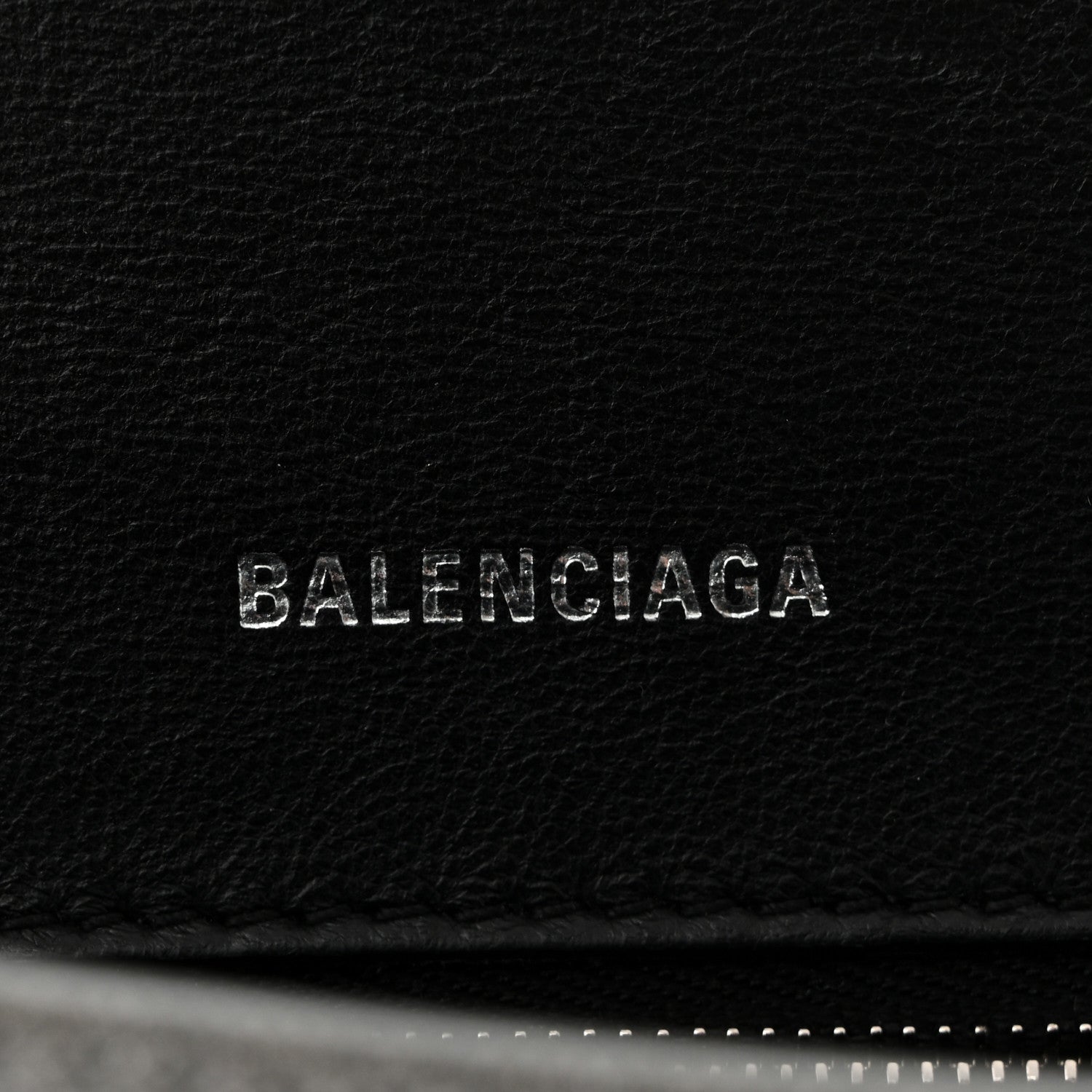Balenciaga Glitter Fabric Small Hourglass Top Handle Bag Grey 6 of 10