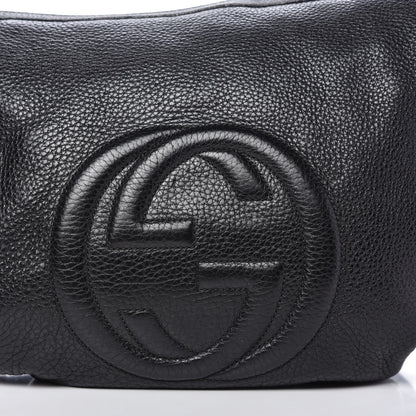 Gucci Pebbled Calfskin Medium Soho Hobo Black 10 of 12