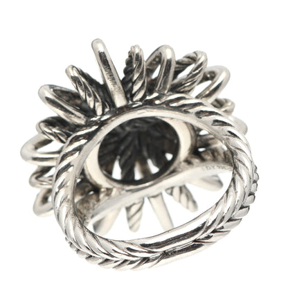 David Yurman Sterling Silver Diamond 25mm Starburst Ring 51 5.75 4 of 5