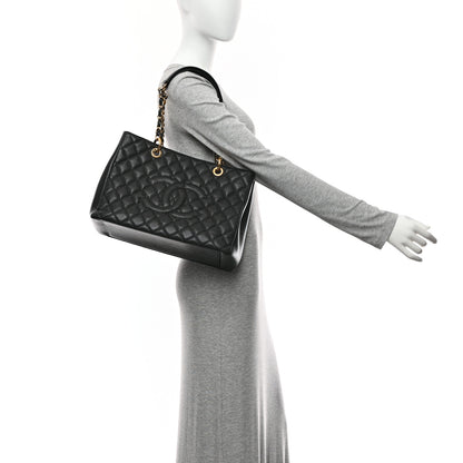 Chanel Caviar Quilted Grand Shopping Tote GST Black 2 of 10