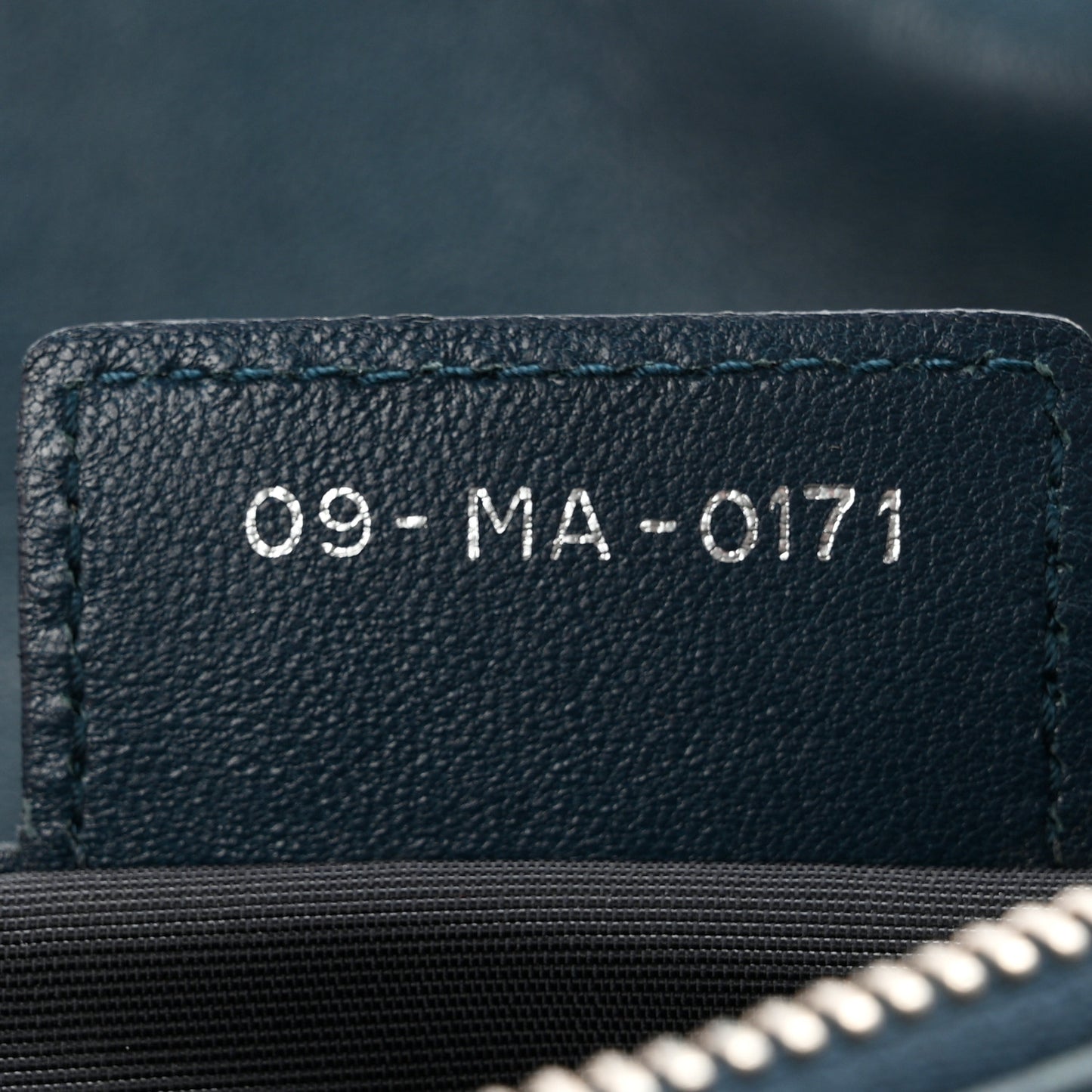 Lambskin Cannage Granville Polochon Blue