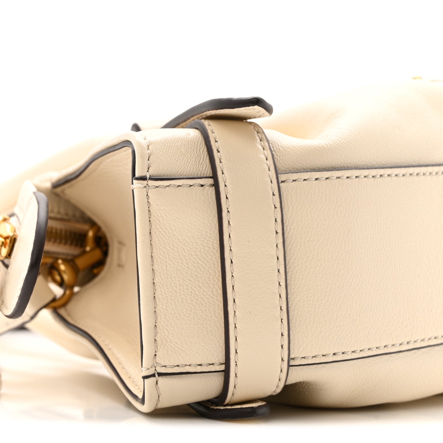 クリスチャン Marc Jacobs Calfskin Small The Cristina Satchel Ivory 1791609