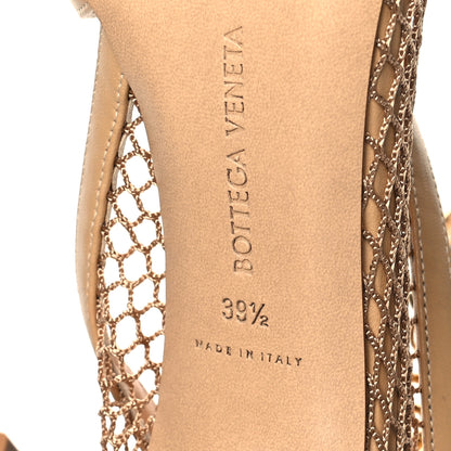 Bottega Veneta Mesh Nappa Chunky Chain Sandals 39.5 Beige Pony 7 of 7