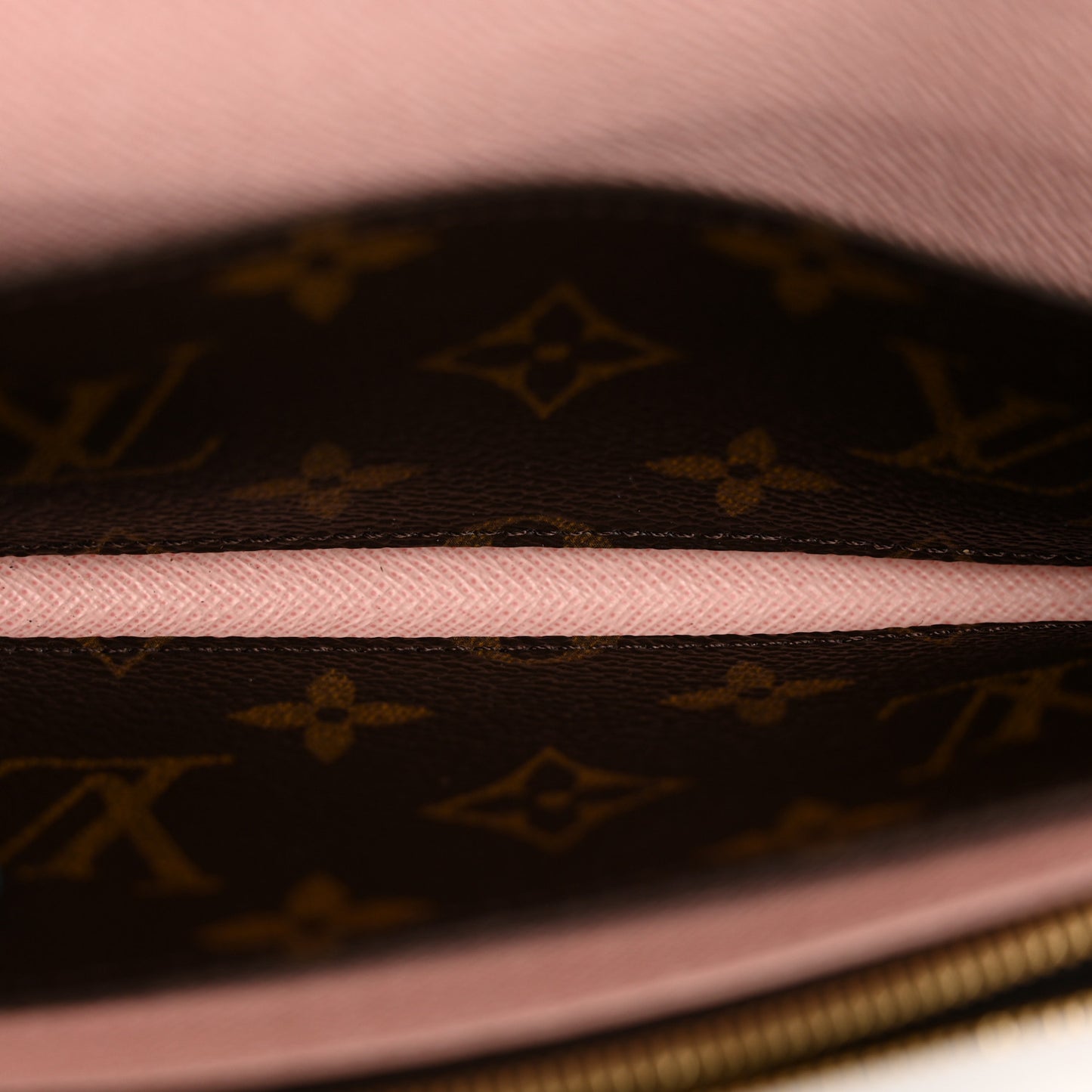 Monogram Emilie Wallet Rose Ballerine