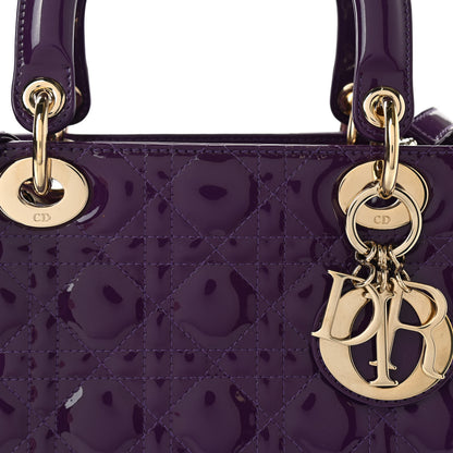 Christian Dior Patent Cannage Medium Lady Dior Violet Purple 10 of 10
