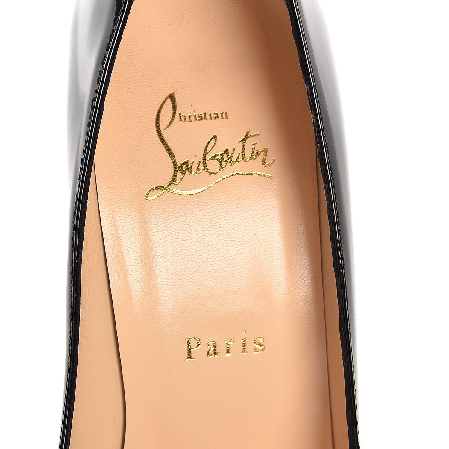 Christian Louboutin Patent Fifi 100 Pumps 39 Black 9 of 12