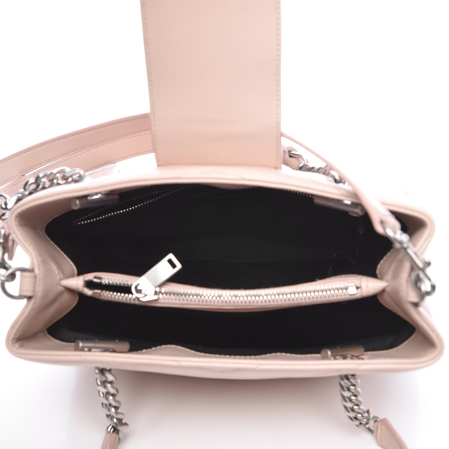 Calfskin Y Quilted Monogram Small Loulou Shopper Marble Pink
