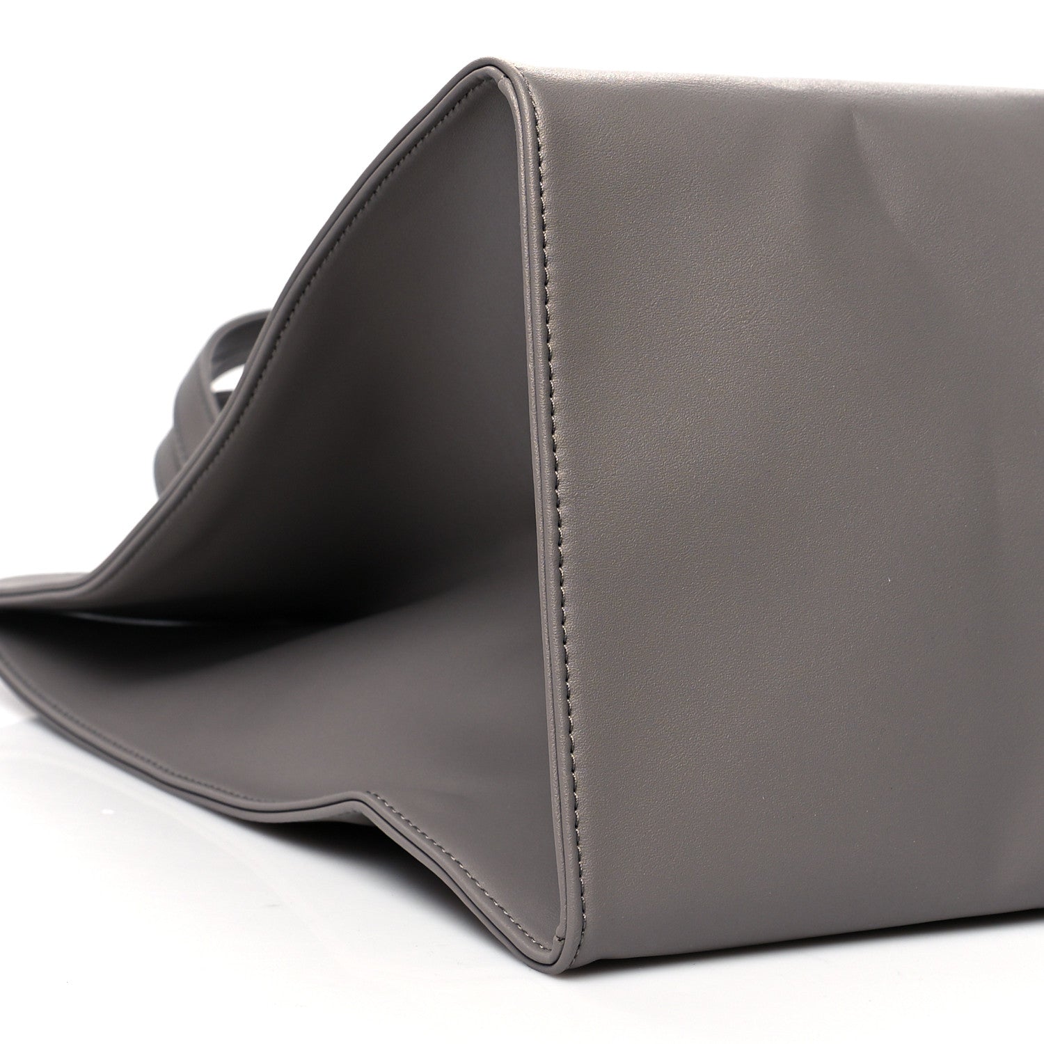 Telfar Vegan Leather Large Shopping Bag Grey 9 of 10