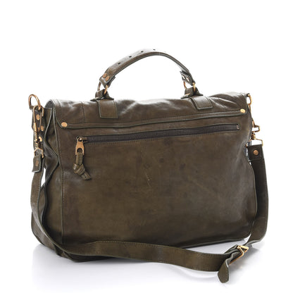 Proenza Schouler Lambskin Large PS1 Satchel Military 3 of 17