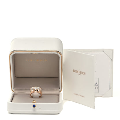 Boucheron 18K Pink White Gold Diamond Quatre Radiant Edition Ring 61 9.5 5 of 5