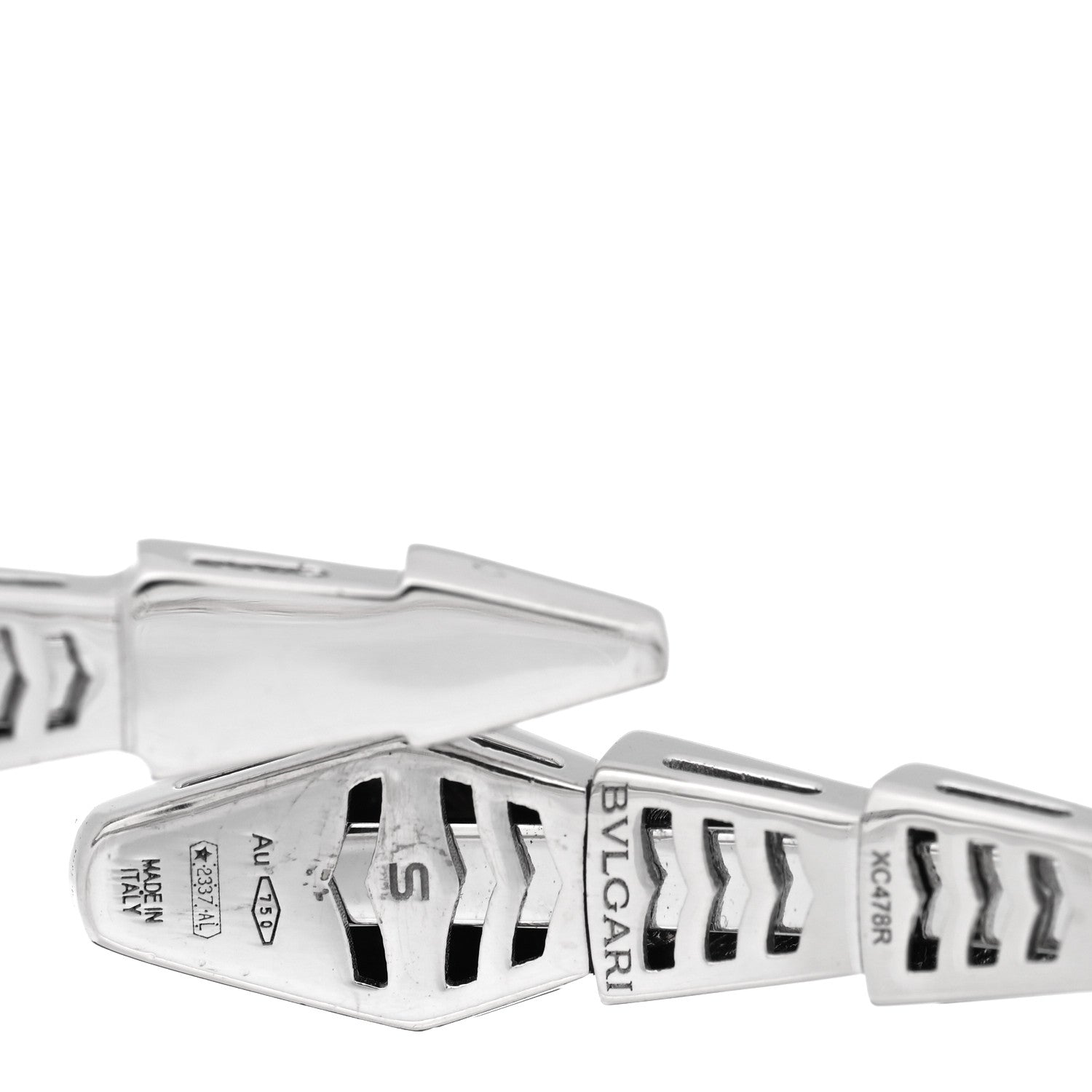 Bulgari 18K White Gold Serpenti Viper Bracelet S 3 of 3