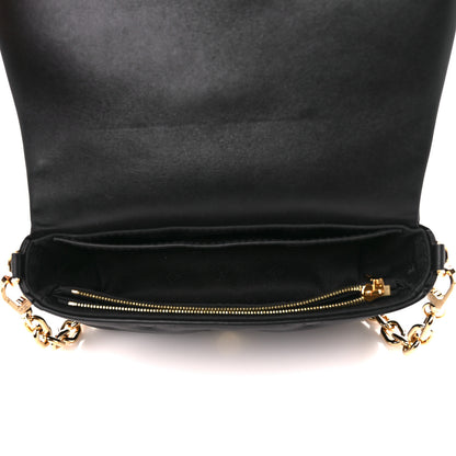 Louis Vuitton Calfskin Bubblegram Wallet On Strap Black 5 of 9