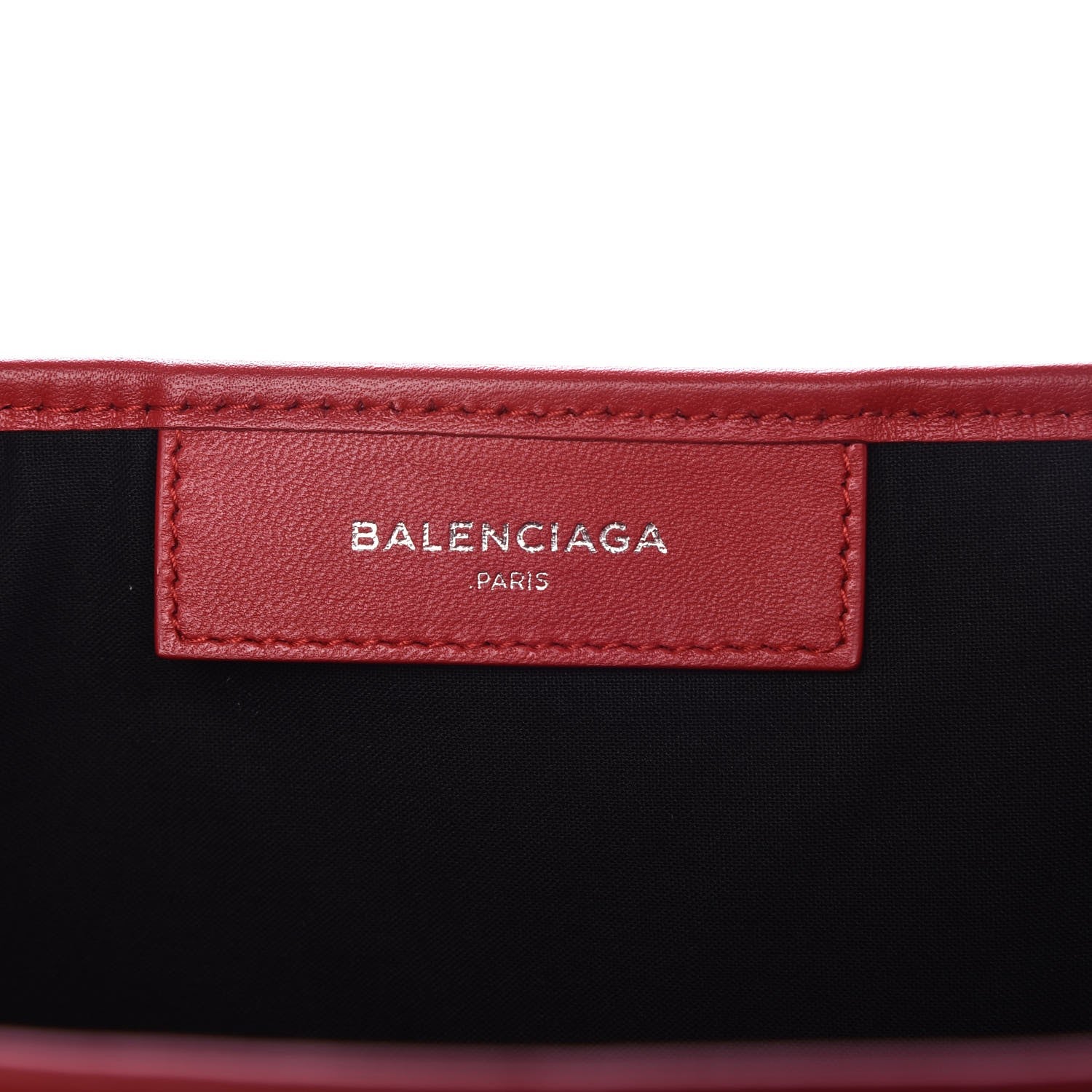 Balenciaga Matte Veau Lisse Perforated S Navy Cabas Rouge Vermillon 7 of 9