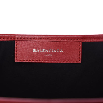 Balenciaga Matte Veau Lisse Perforated S Navy Cabas Rouge Vermillon 7 of 9