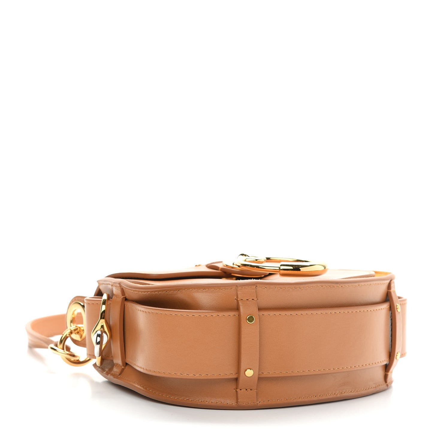 Calfskin Suede Small Tess Bag Autumnal Brown