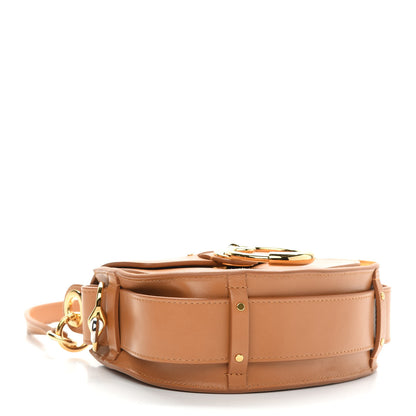 Chloe Calfskin Suede Small Tess Bag Autumnal Brown 4 of 8