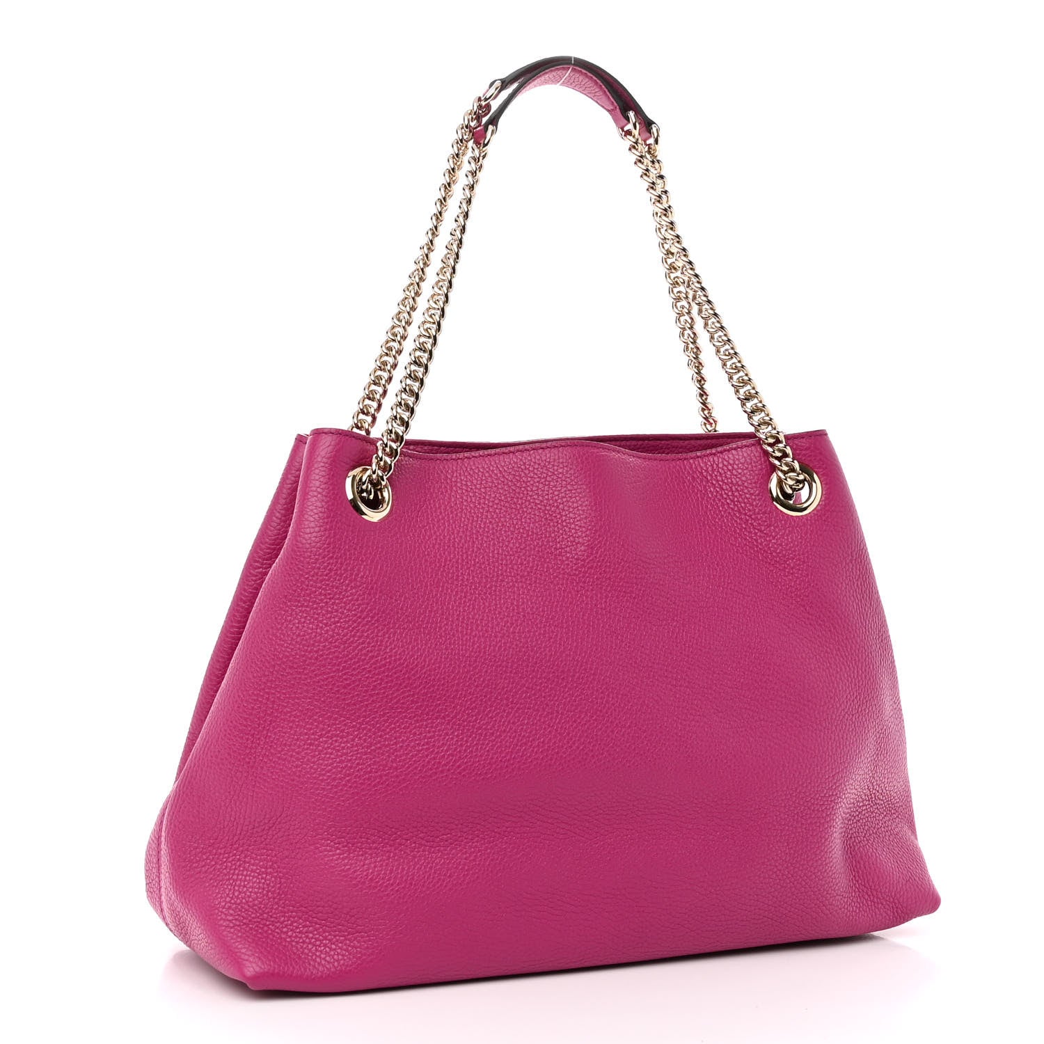Gucci Cellarius Calfskin Medium Soho Chain Shoulder Bag Bright Bouganville 3 of 9