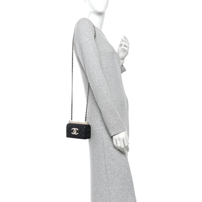 Chanel Lambskin Quilted Pearl CC Vanity Case Black 2 of 11