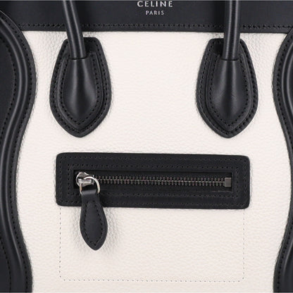 Celine Baby Grained Calfskin Nubuck Nano Tri-Color Luggage Seashell 7 of 9
