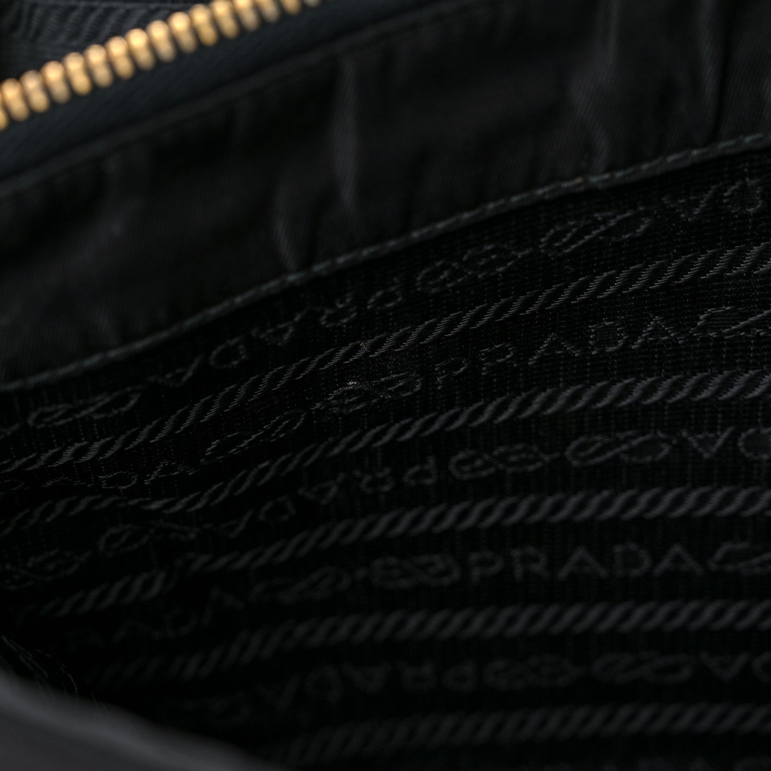 Prada Tessuto Nylon Chain Shoulder Bag Black 11 of 15