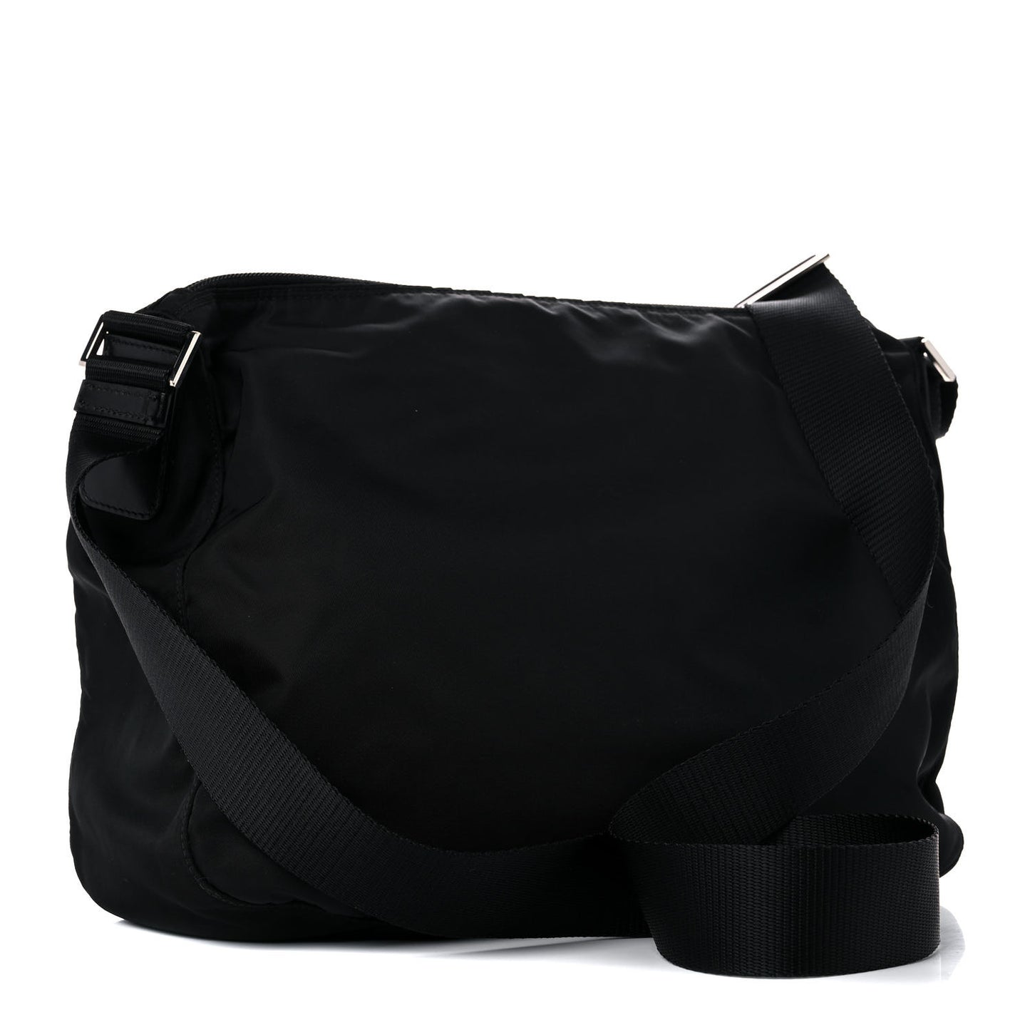 Nylon Vela Messenger Bag Black