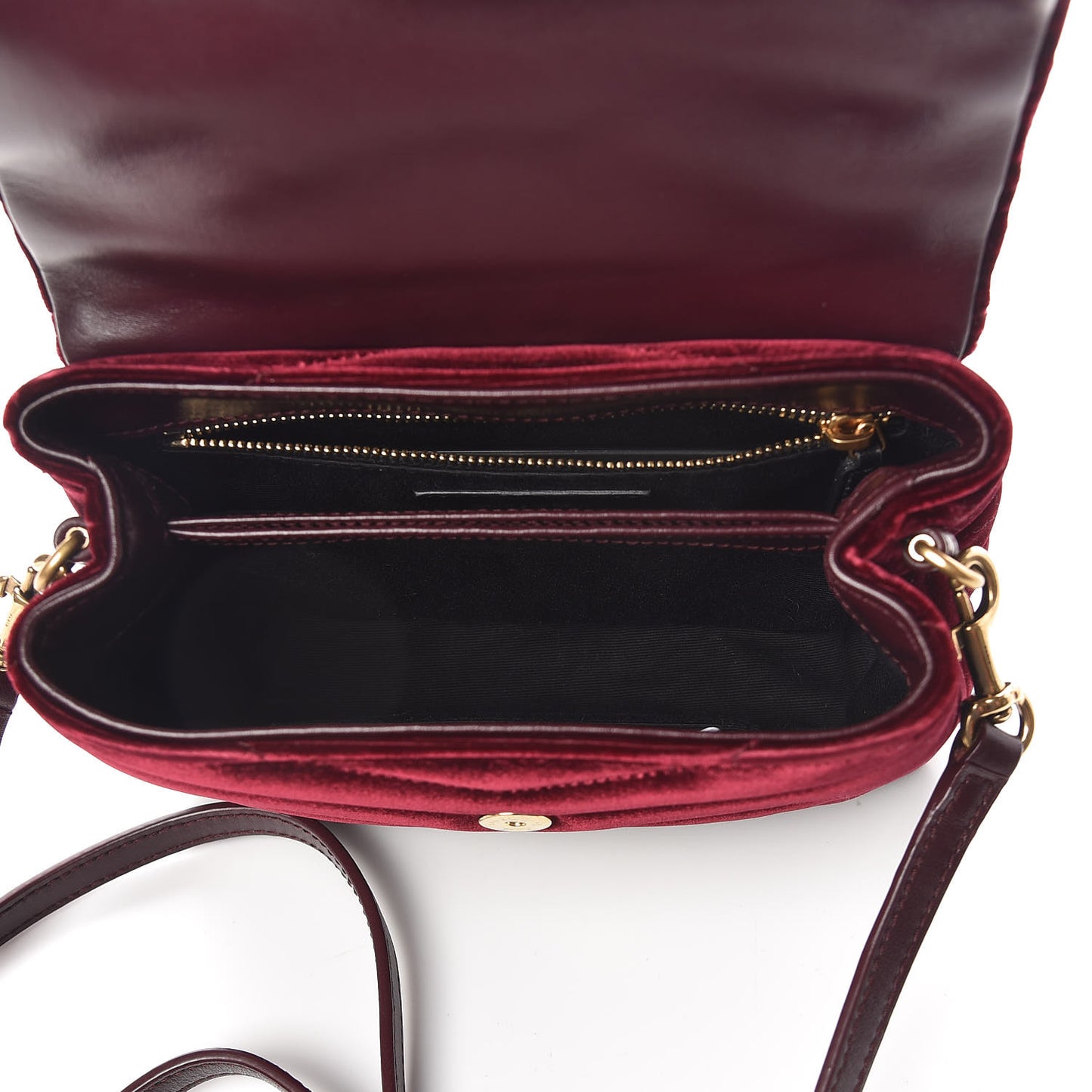Velvet Y Quilted Monogram Toy Loulou Crossbody Bag French Burgundy