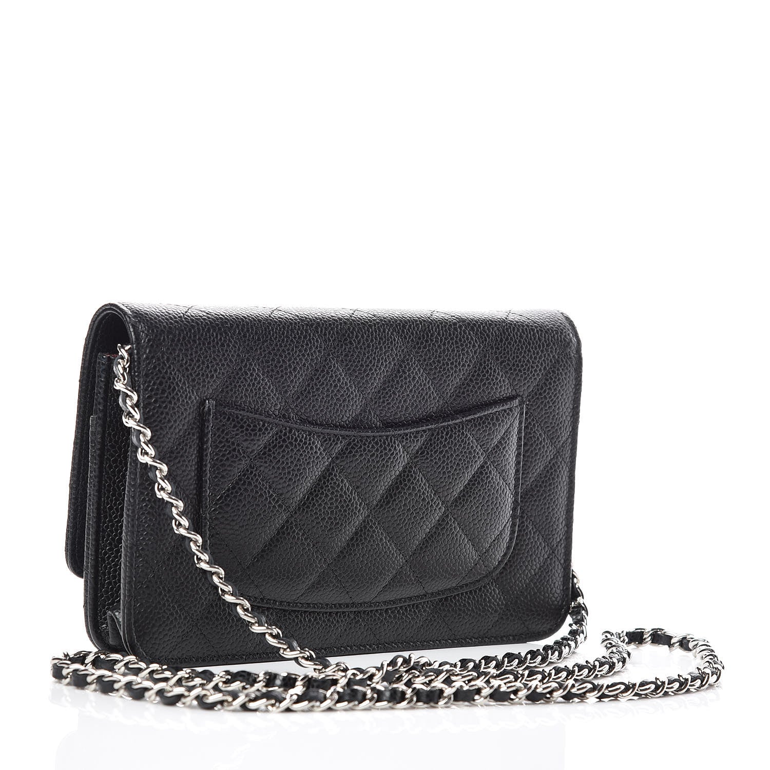 Chanel Caviar Quilted Wallet On Chain WOC Black 3 of 11
