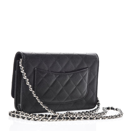 Chanel Caviar Quilted Wallet On Chain WOC Black 3 of 11