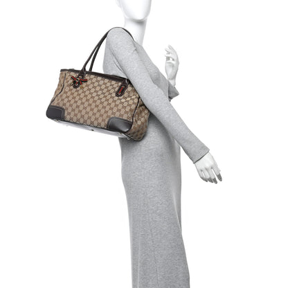 Gucci Monogram Medium Princy Tote Dark Brown 2 of 10