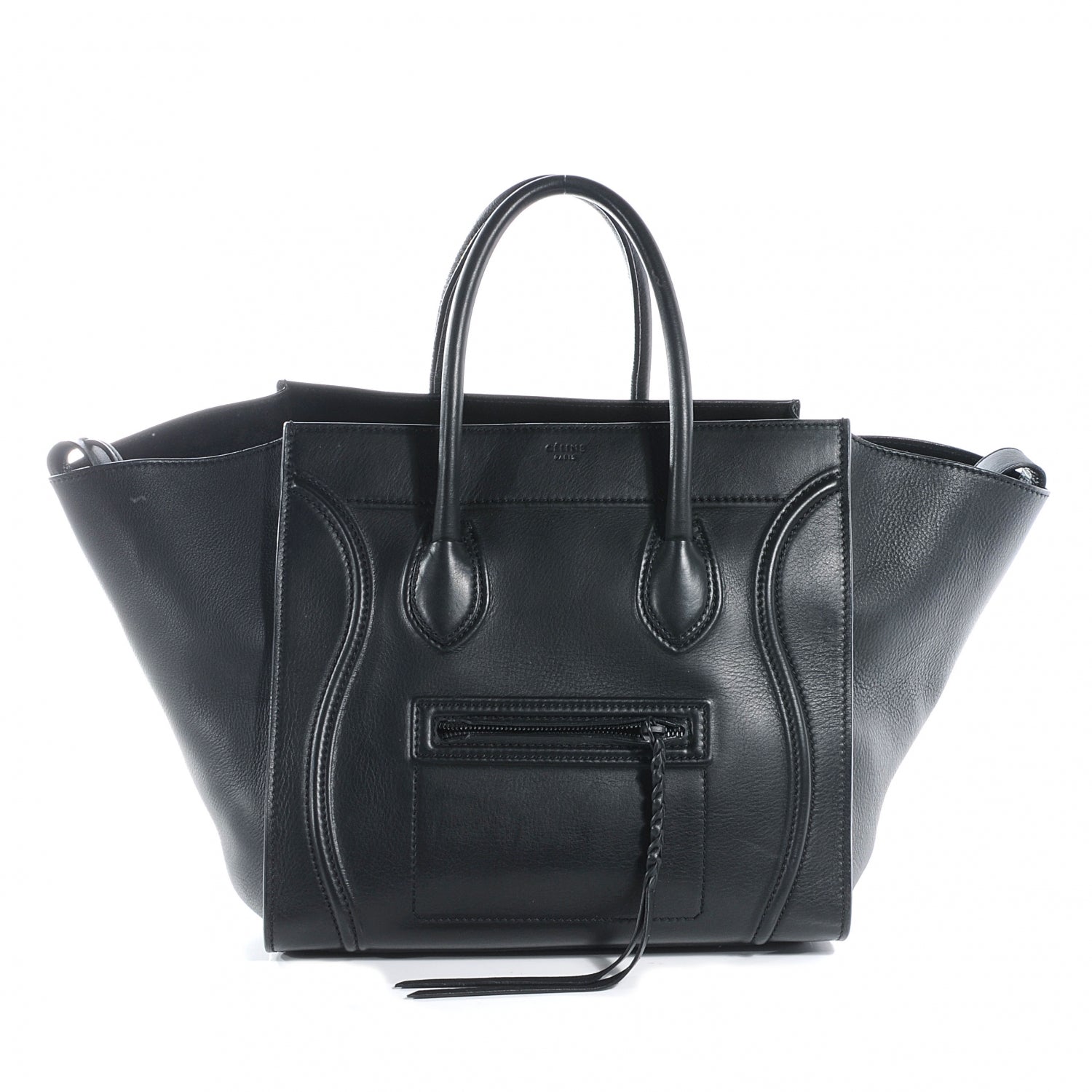 Celine Smooth Calfskin Medium Phantom Luggage Black 1 of 8