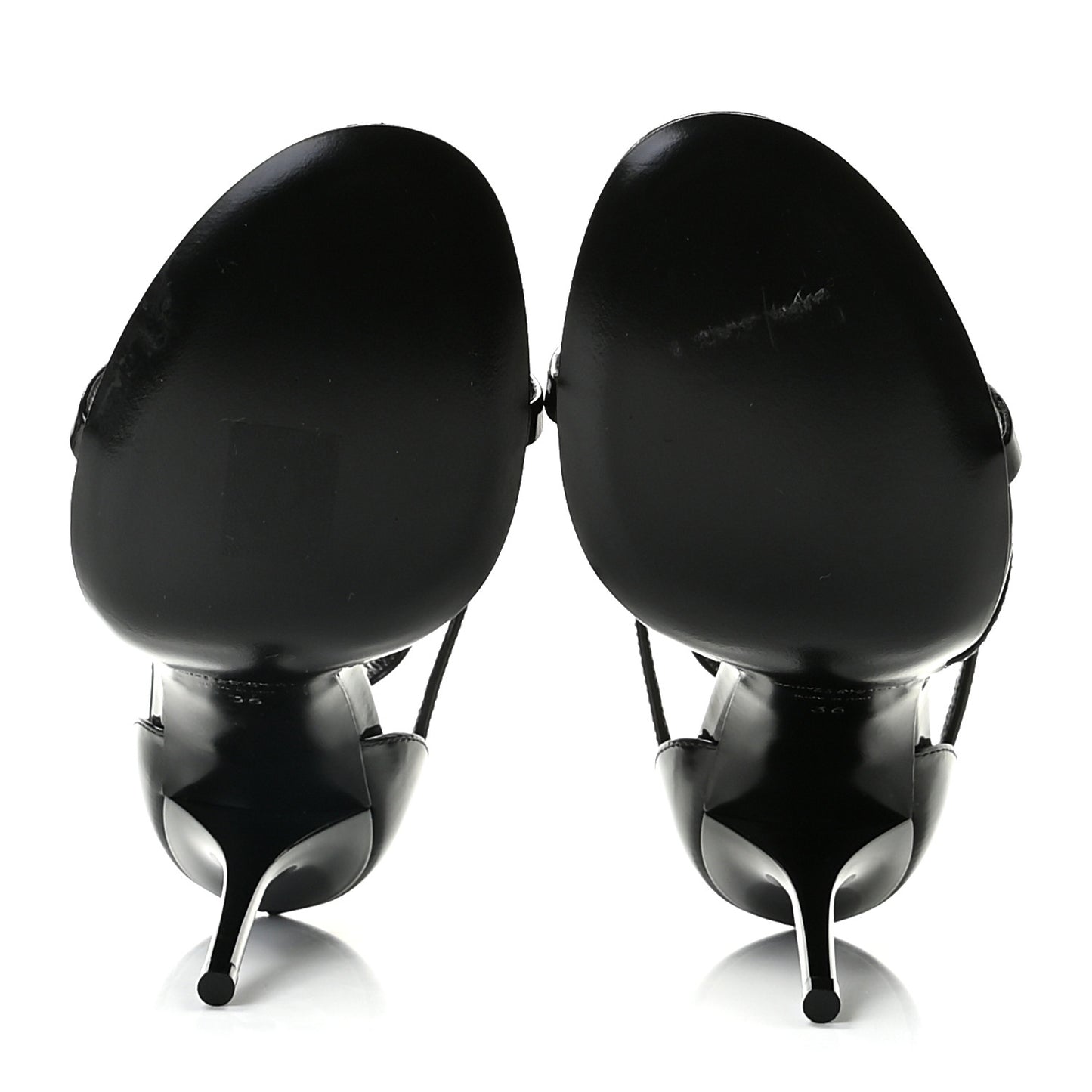 Patent Cassandra 100 Ankle Strap Sandals 36 Black