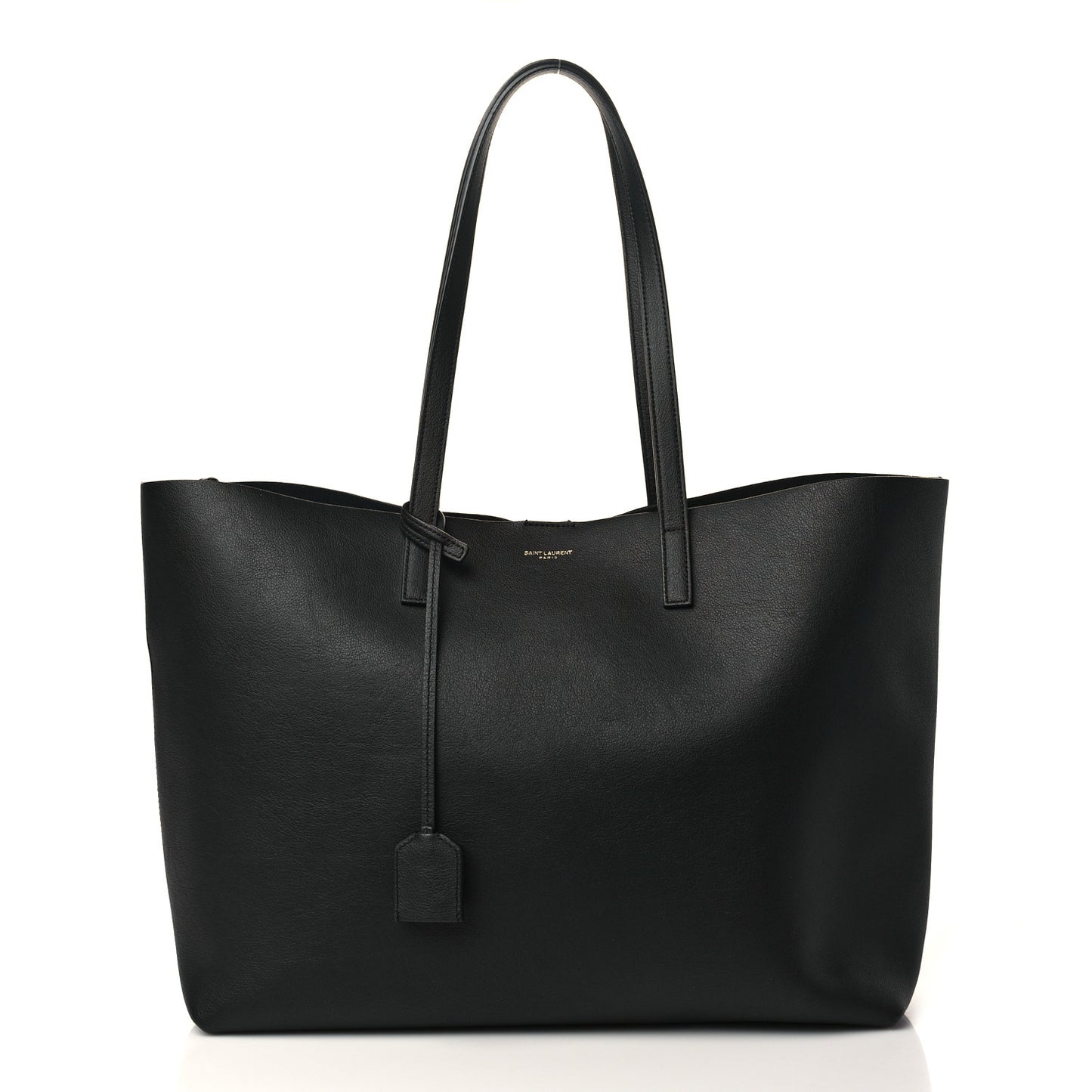 Calfskin Large Shopping Tote Black
